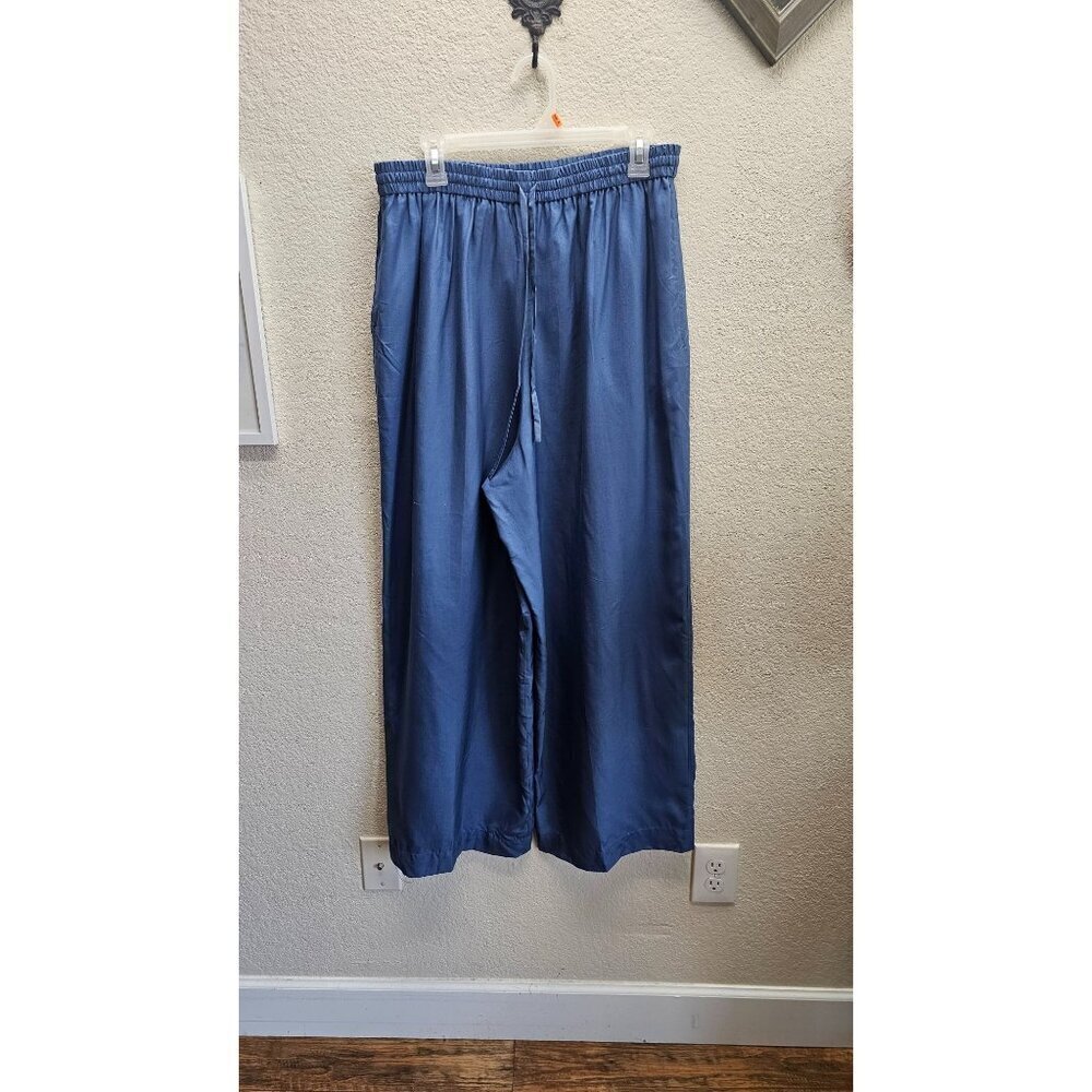 JH Collectibles 100% Silk Wide Leg Pull-On Casual Pants With Pockets 16